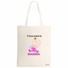 borsa ecru 34x39 scritta finalmente mamma festa regalo compleanno femmina