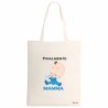 borsa ecru 34x39 scritta finalmente mamma festa regalo compleanno maschio