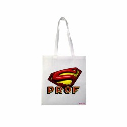 borsa poliestere 36x40 scritta prof professore fine scuola regalo insegnante
