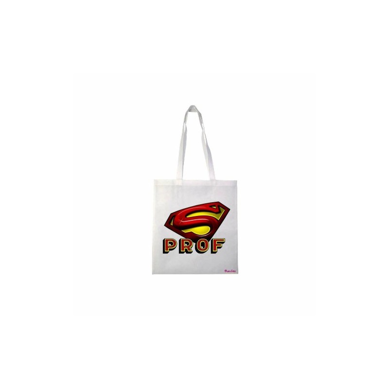 borsa poliestere 36x40 scritta prof professore fine scuola regalo insegnante