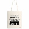 borsa poliestere ucru 34x39 scritta maestra alunni meravigliosi scuola regalo