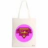 borsa spesa ecru 34 x 39 scritta super mom festa della mamma regalo compleanno