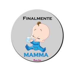 mouse pad tappetino pc scritta finalmente mamma regalo festa compleanno maschio