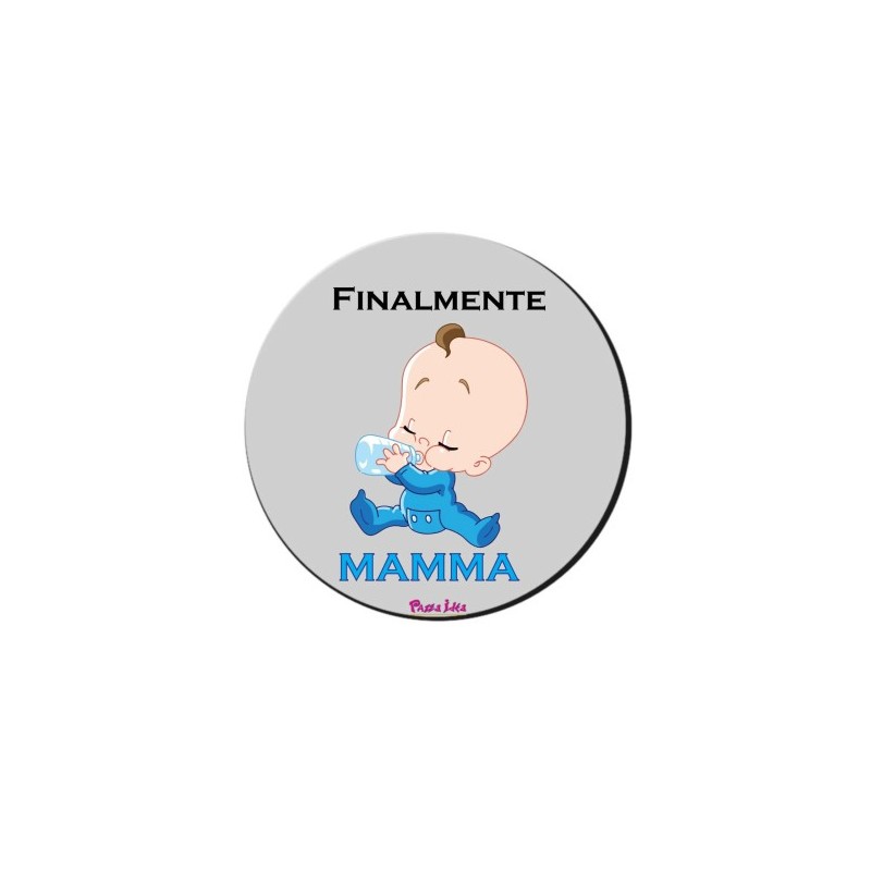 mouse pad tappetino pc scritta finalmente mamma regalo festa compleanno maschio