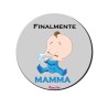 mouse pad tappetino pc scritta finalmente mamma regalo festa compleanno maschio