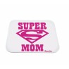 mouse pad tappetino pc scritta super mom mamma idea regalo festa compleanno