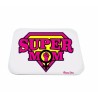 mouse pad tappetino pc scritta super mom mamma idea regalo festa compleanno