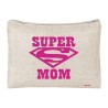 pochette bustina porta oggetti scritta super mom festa mamma regalo compleanno