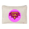 pochette bustina porta oggetti scritta super mom festa mamma regalo compleanno