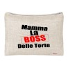 pochette bustina porta oggetti scritta super mom festa mamma regalo compleanno
