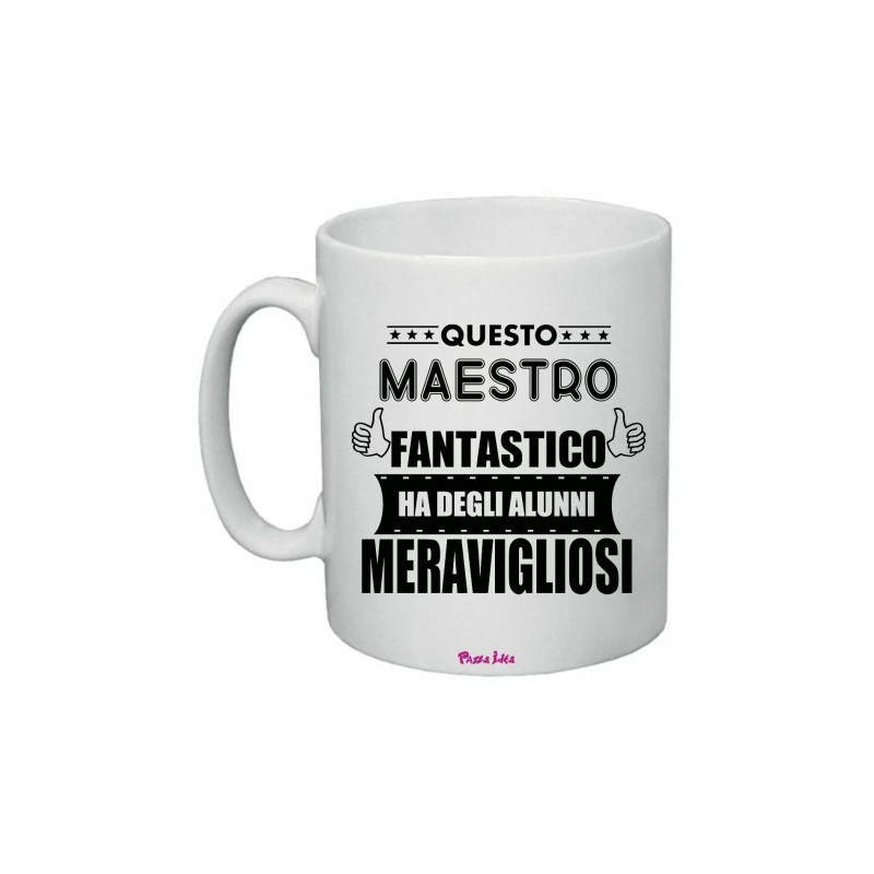 tazza 8 x 10 scritta maestro alunni meravigliosi auguri compleanno scuola