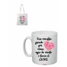 tazza 8x10 + borsa poliestere 36x40 scritta maestra scuola regalo insegnante