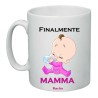 tazza 8x10 scritta finalmente mamma regalo festa compleanno nascita bambina