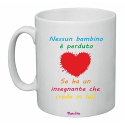 tazza 8x10 scritta simpatica insegnante bambino regalo compleanno scuola maestra