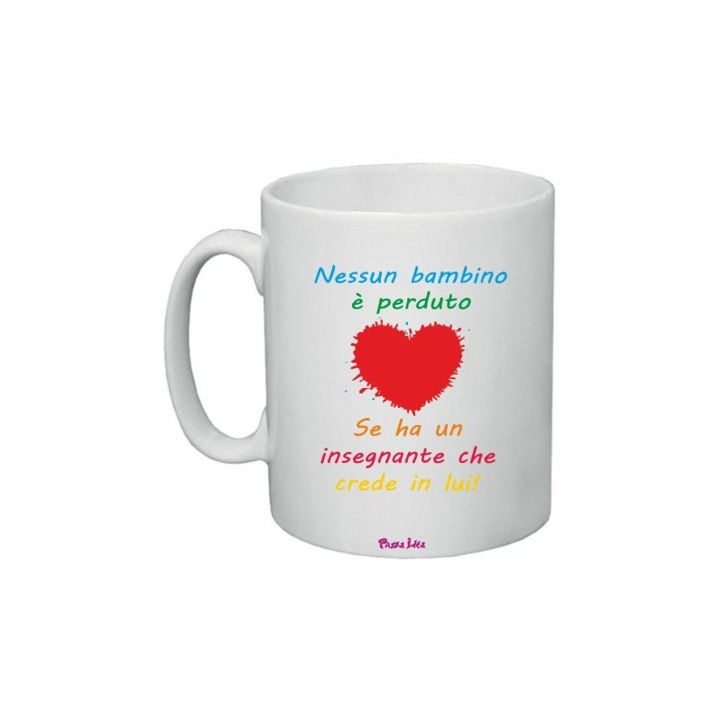 tazza 8x10 scritta simpatica insegnante bambino regalo compleanno scuola maestra