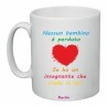 tazza 8x10 scritta simpatica insegnante bambino regalo compleanno scuola maestra