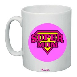 tazza 8x10 scritta super mom idea regalo festa della mamma compleanno