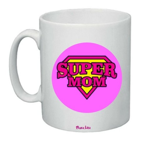 tazza 8x10 scritta super mom idea regalo festa della mamma compleanno