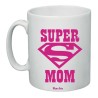 tazza 8x10 scritta super mom regalo festa della mamma