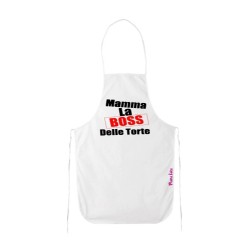 grembiule cucina scritta mamma la boss delle torte festa regalo compleanno