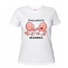 t-shirt donna bianca scritta finalmente mamma festa regalo compleanno gemelli