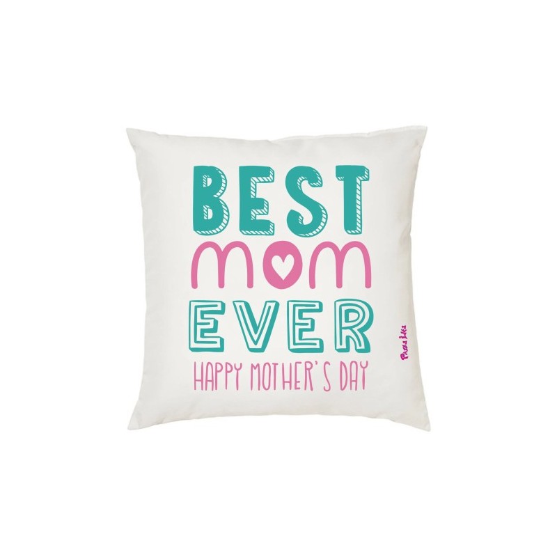 cuscino 40 x 40 scritta best mom ever idea regalo festa della mamma compleanno