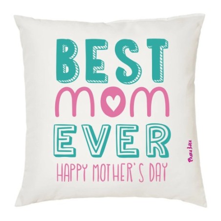 cuscino 40 x 40 scritta best mom ever idea regalo festa della mamma compleanno