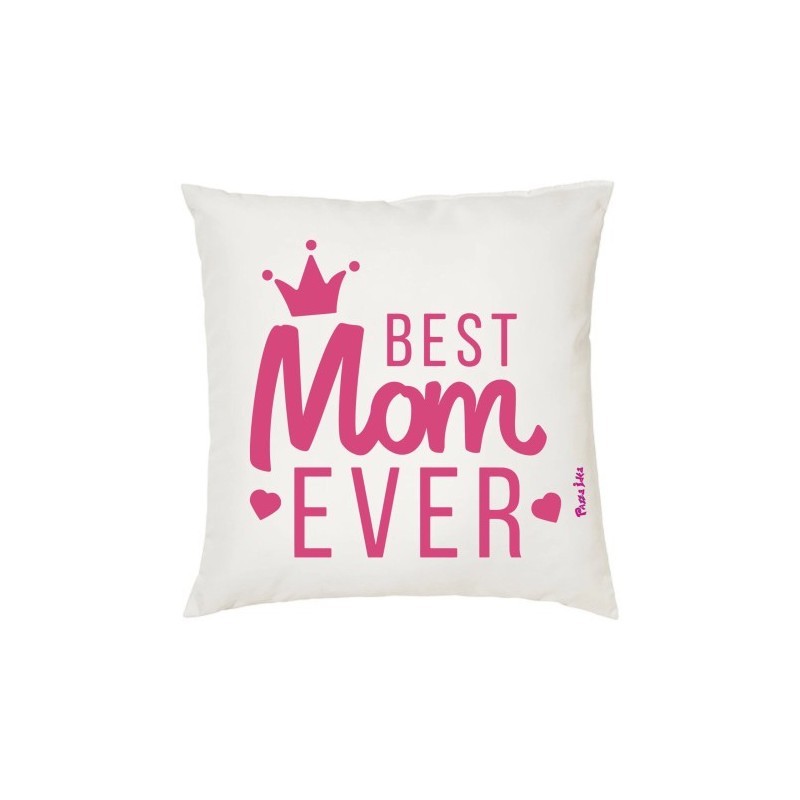 cuscino 40x40 scritta best mom ever idea regalo festa della mamma compleanno