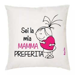 cuscino 40x40 scritta sei la mia mamma preferita idea regalo festa compleanno