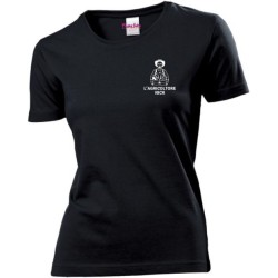 T-shirt donna in cotone con stampa Agricoltore Nick