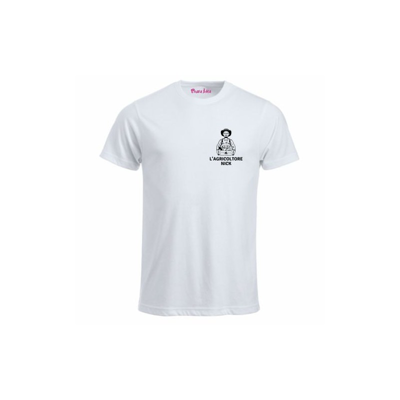 T-shirt in cotone con stampa Agricoltore Nick