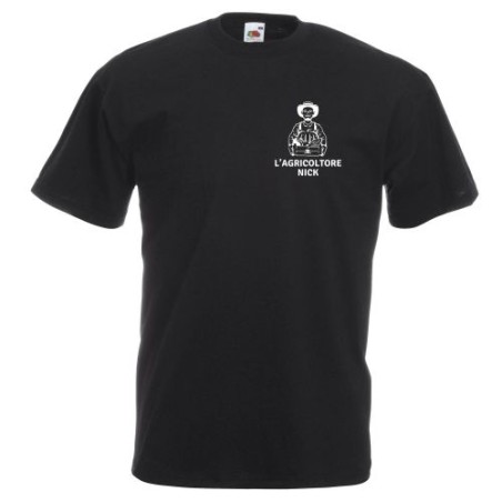 T-shirt in cotone con stampa Agricoltore Nick