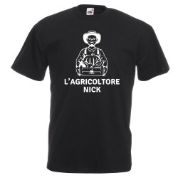 T-shirt in cotone con stampa Agricoltore Nick