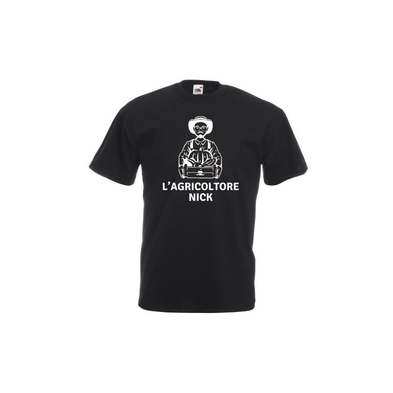 T-shirt in cotone con stampa Agricoltore Nick