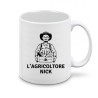 Tazza 8x10 cm in ceramica con stampa Agricoltore Nick