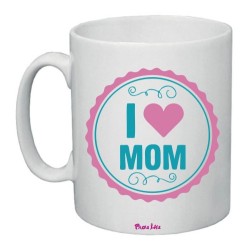 tazza ceramica 8x10 scritta i love mom idea regalo festa della mamma compleanno