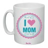 tazza ceramica 8x10 scritta i love mom idea regalo festa della mamma compleanno