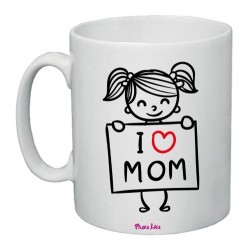tazza ceramica 8x10 scritta i love mom idea regalo festa della mamma compleanno