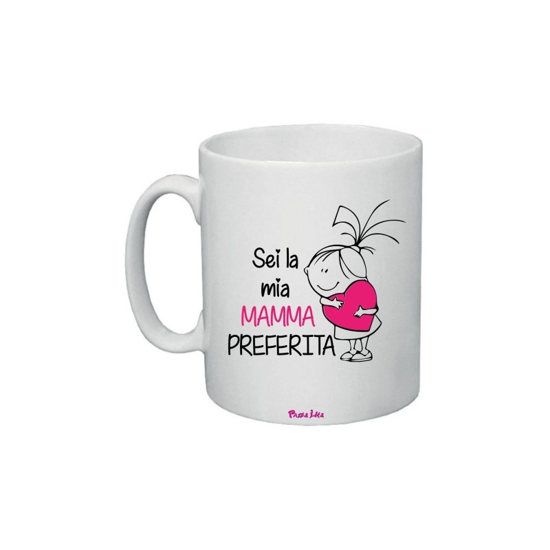 tazza ceramica 8x10 scritta mamma preferita regalo festa della mamma compleanno
