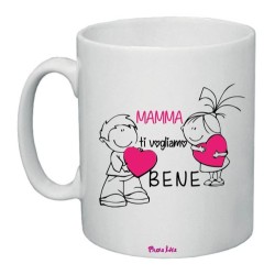 tazza ceramica 8x10 scritta mamma ti vogliamo bene idea regalo festa compleanno