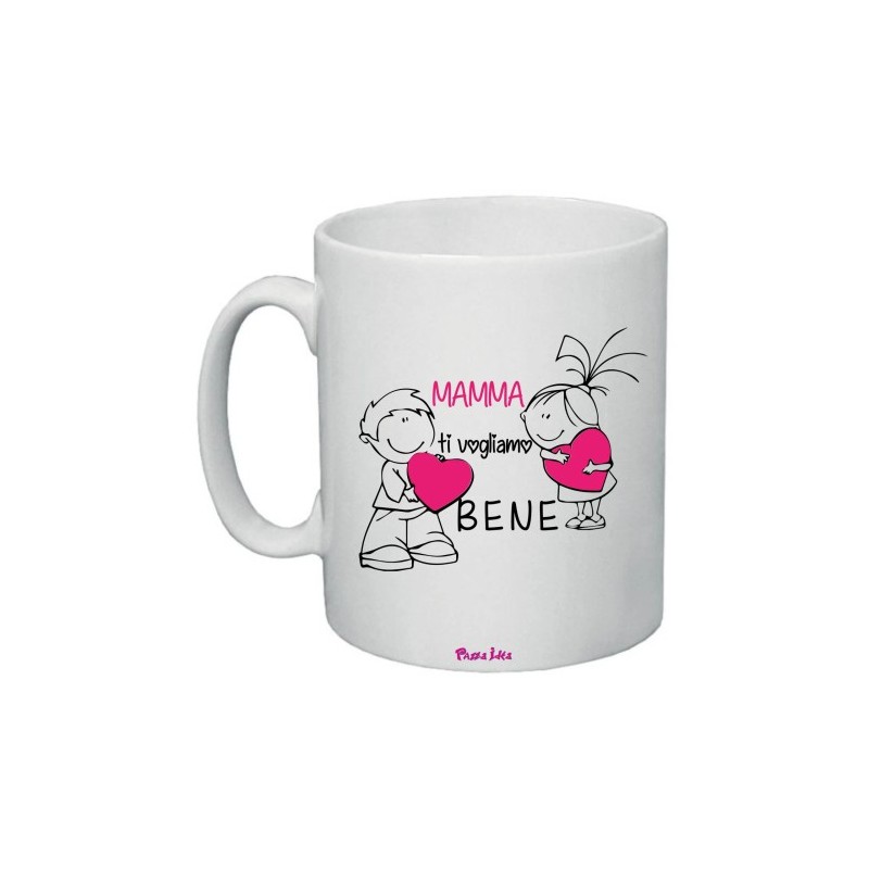 tazza ceramica 8x10 scritta mamma ti vogliamo bene idea regalo festa compleanno