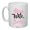 tazza ceramica 8x10 scritta mom wite boss regalo festa della mamma compleanno