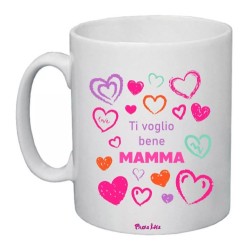 tazza ceramica 8x10 scritta ti voglio bene mamma idea regalo festa compleanno