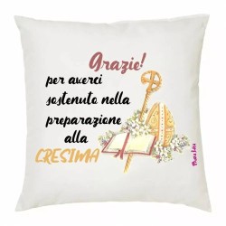 cuscino 40x40 scritta catechista grazie catechismo idea regalo cresima