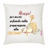 cuscino 40x40 scritta catechista grazie catechismo idea regalo cresima