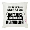 cuscino 40x40 scritta maestro alunni meravigliosi insegnante scuola idea regalo