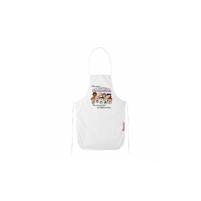 grembiule cucina scritta alla nostra catechista regalo catechismo bambini