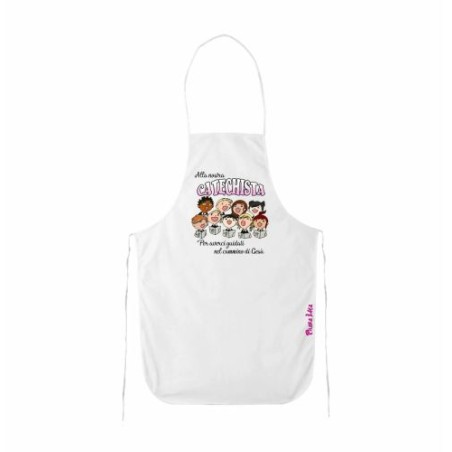 grembiule cucina scritta alla nostra catechista regalo catechismo bambini