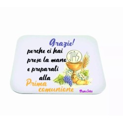 mouse pad tappetino pc scritta grazie catechista regalo catechismo comunione