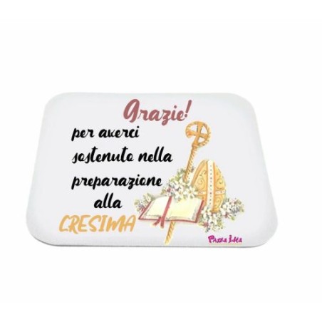 mouse pad tappetino pc scritta grazie catechista regalo catechismo cresima
